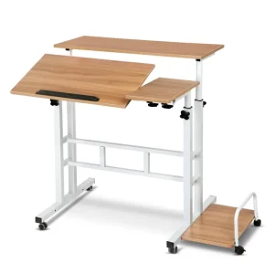 Modern Luxury Wooden Computer Standing Desk Luxury Laptop Office Desk with Metal Furniture for Home Office Table Modern