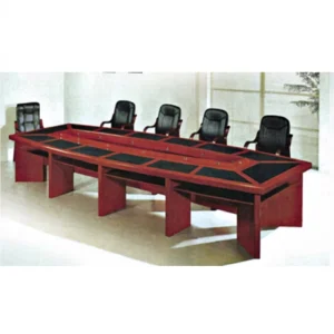 Modern Luxury Wooden Conference Meeting Table with Veneer Cover for Hotel and Office Commercial Use