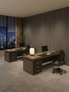 Modern Luxury Wooden Executive Office Desk Foldable Durable Eco Friendly Easy Assembly for Home Office Villa Boss Manager