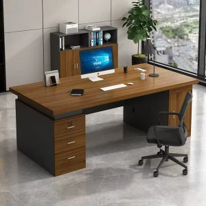 Modern Luxury Wooden Office Desk Workstation Table Designs Ceo boss High Tech Executive Ceo Desk Office Furniture