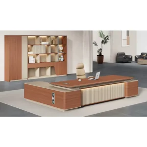 Modern Luxury l Shaped Manager Ceo Work Executive Office Workstation Station Furniture Desks with Drawers for Room Table Design