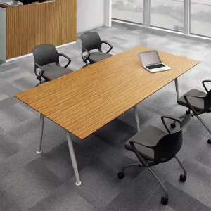 Modern MDF Extendable Computer Desk Small Adjustable Legs Office Meeting Desk Customized Office Conference Table