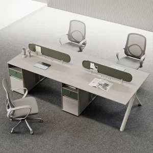 Modern MDF Modular Office Workstation for 2 6 Persons Computer Desk with File Drawer Storage Commercial Use