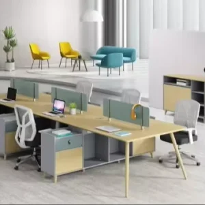 Modern MDF Office Modular Cubicle Partitions Staff Working Employee Furniture Workstation Computer Table Desk