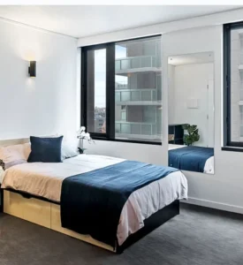 Modern MDF Panel Bedroom Sets Eco Friendly Water Resistant Custom Modular Turnkey Furniture Solution for Apartment
