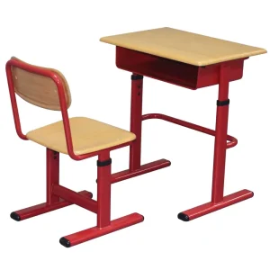 Modern MDF Student Desk and Chair Set for School Classrooms
