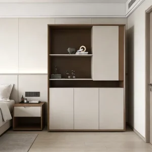 Modern MDF Wood Filing Cabinet Bookshelf Multifunction Large Capacity Storage Piece Home Bedroom Apartment