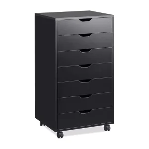 Modern MDF Wooden Eco Friendly Large Capacity Office Furniture Drawer Mobile File Storage Cabinet Modular Easy Assembly for