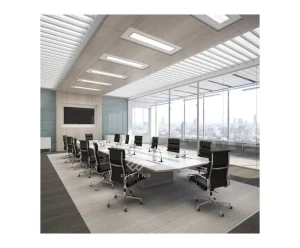 Modern Matte Solid Surface Conference Table for Hotels with 10 Year Warranty