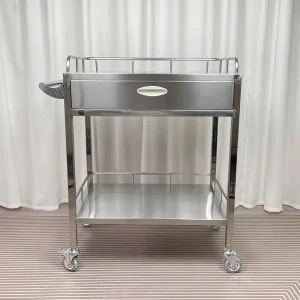 Modern Medical Cart Trolley Hospital Stainless Steel Nursing Cart Multi Function Durable Mobile Clinic Equipment