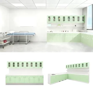 Modern Medical Laboratory Cabinet Set Clinical Workbench Furniture for Hospital Lab Room