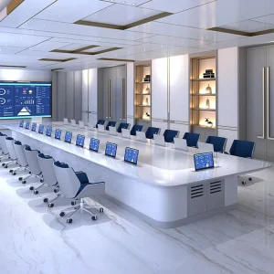 Modern Meeting Table 12 Feet Large Meeting Table Luxury Office Furniture Boardroom Conference Tables for Office Conference Room