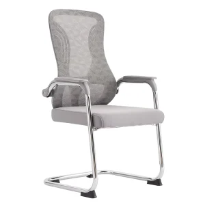 Modern Meeting Visitor Fixed Bow Leg Training Ergonomic Cooling Mesh Office Chair Waiting Reception Chair Without Wheels