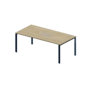 Modern Melamine Conference Table Rectangular Meeting Desk Eco Friendly Durable Office Furniture Custom Color Home Office School