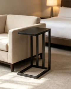 Modern Mental Hotel C Table Durable and Easy Clean Hotel Furniture