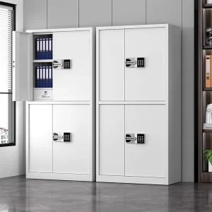 Modern Metal Adjustable Password and Fingerprint Lock Filing Cabinet for Home Office Financial Archive Storage