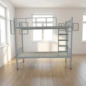 Modern Metal Adjustable School Dormitory Bunk Bed for Apartment and Hotel Use Full Size Commercial Furniture