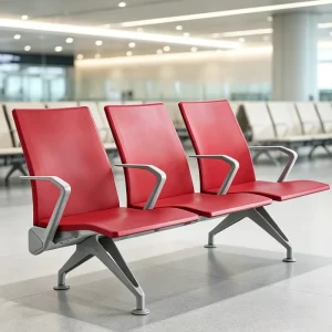 Modern Metal Airport 3 Person Waiting Chair Public Waiting Bench for Hospitals Schools Stations