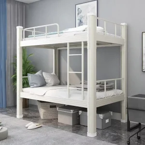 Modern Metal Bunk Bed High quality Sturdy Bed Suitable for Student Dormitories and Company Employee Dormitories