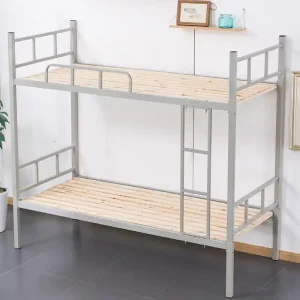Modern Metal Bunk Beds for Adults Efficient Use for Student Apartments Rent & Bedroom in School & Hospital School Furniture