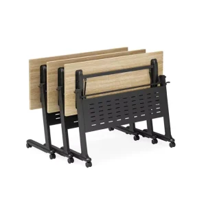 Modern Metal Conference Table And Foldable Office Computer Desk With Castors And Steel Legs Executive CEO Office Furniture