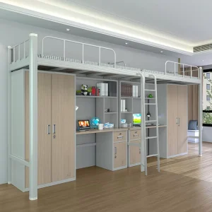 Modern Metal Design Bed Combination for School Dormitory Hotel Bunk Beds College Apartment Dorms