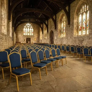 Modern Metal Frame Stackable Fabric Chairs Durable Eco Friendly Commercial Furniture for Auditoriums Churches Hotels