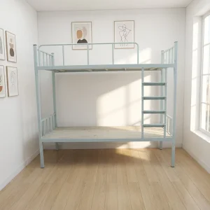 Modern Metal Full Size Adjustable Double Decker Dormitory Bed for School Apartment Hotel Use