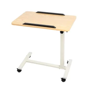 Modern Metal Height Adjustable Overbed Dining Hospital Bedside Table
