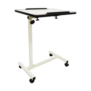 Modern Metal Hospital Overbed Table Movable Adjustable Food Table Bedside Table