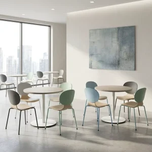 Modern Metal Indoor Restaurant Dining Table and Chair Cafe Bar Furniture Set Eco-Friendly