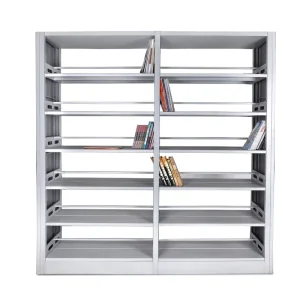 Modern Metal Library Cabinet Bookshelf for Home Office and Living Room Durable Storage