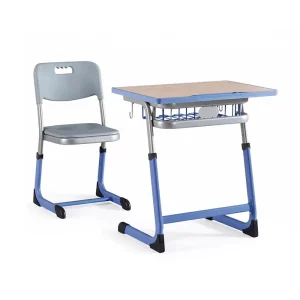 Modern Metal MDF Plastic Single Seat Height Adjustable Study School Desk Chair Set PT 308SA 1 Year Warranty Commercial