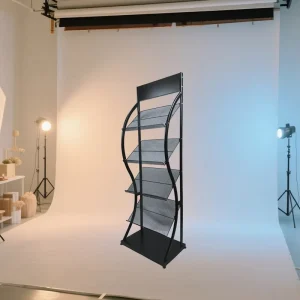 Modern Metal Mesh Display Wire Magazine Rack