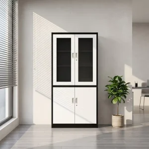 Modern Metal Office Cabinet Affordable Filing Storage with Steel Keys Suitable for Home Offices and Small Workspaces
