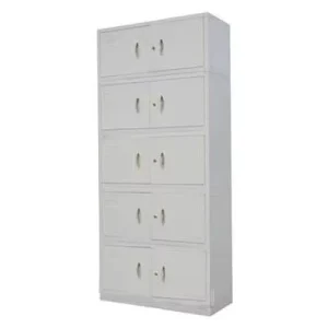 Modern Metal Office Filing Cabinets with Lockers & Sliding Door Adjustable Steel Storage for Home School Hospital Use