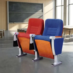 Modern Metal Padded School Auditorium Chair Foldable Arm Electric Adjustable Height Theater Furniture for College Lecture Hall