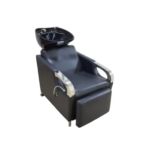 Modern Metal Salon Bed Accessories Shampoo Chair Wash Stainless Steel Made Salon Station