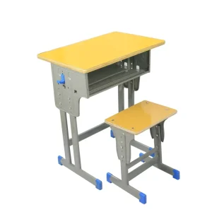 Modern Metal School Children’s Study Desk and Chair Set