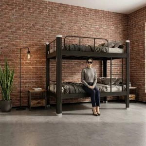 Modern Metal School Dormitory Bunk Bed for Hospital and Bedroom Use