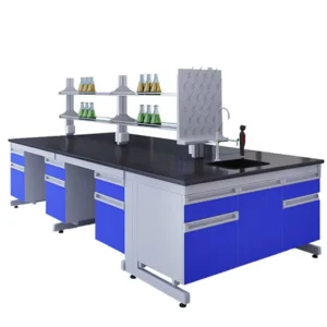 Modern Metal School and Hospital Laboratory Furniture Table and Bench Set with Cabinet for Lab Environments
