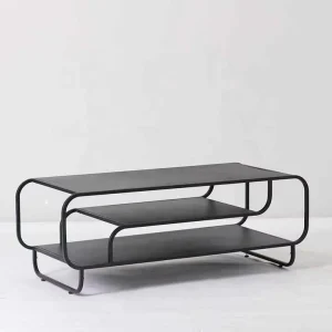 Modern Metal Simple Round Corner Coffee Table with Storage for Living Room Home Furniture