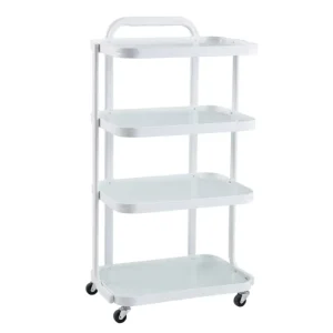 Modern Metal Spa Facial Manicure Hairdressing Trolley Cart Wheels Heavy Duty for Living Room Hotel Bedroom School Gym Use