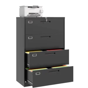 Modern Metal Steel Lockable Filing Storage Chest Cabinet for School and Home Office