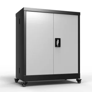 Modern Metal Storage Cabinet Iron File Cabinet Steel Folding Adjustable Shelf Small Cabinet for Kitchen Gym Home Office