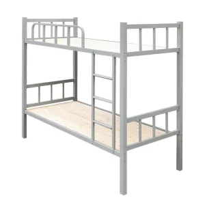 Modern Metal Student Bunk Bed with Stairs for Dormitory Apartment School Commercial Use