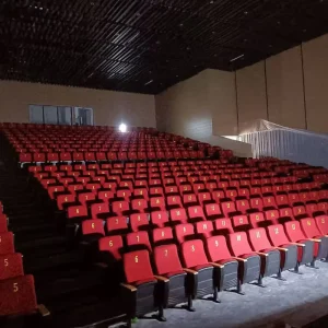 Modern Metal Theater Cinema Chairs School Auditorium Conference Church Use Electric Swivel Theater Furniture