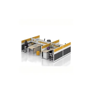 Modern Metal Tile Panel Computer Desk Commercial Office Furniture Staff Cubicle Workstation Screens Dividers Green Material