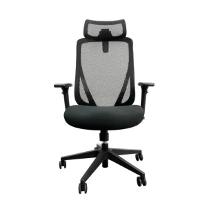 Modern Mid Back Ergonomic Office Chair 4D Headrest Adjustable Staff Computer Desk Chair With Comfortable Seat