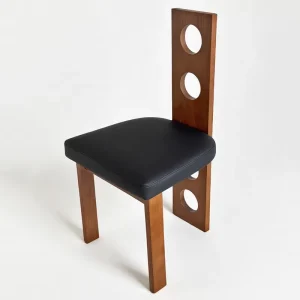 Modern Mid Century Solid Wood Upholstered Ergonomic Dining Chairs Eco Friendly Waterproof Durable Outdoor Villa Dining Chair Set